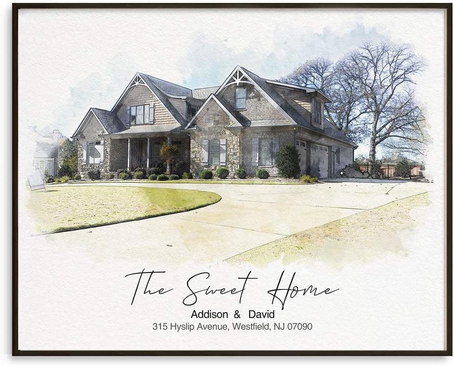 Custom House Portrait (Etsy)